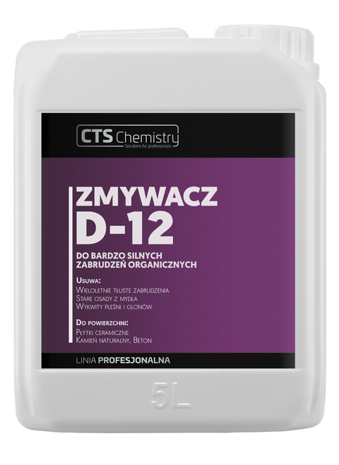 D-12 Zmywacz do bardzo silnych zabrudzeń organicznych 1L, 5L