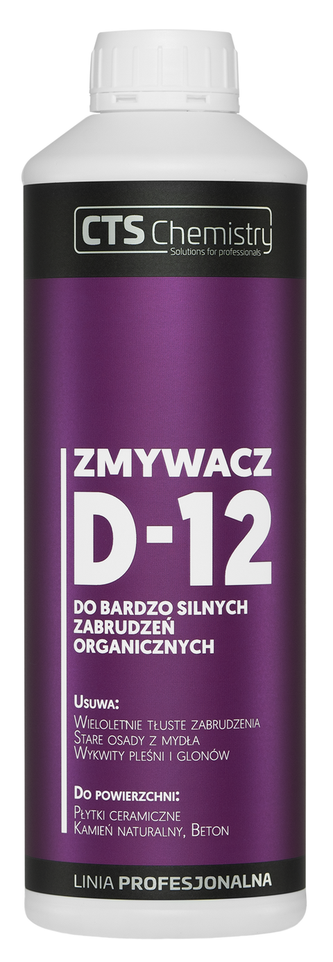 D-12 Zmywacz do bardzo silnych zabrudzeń organicznych 1L, 5L