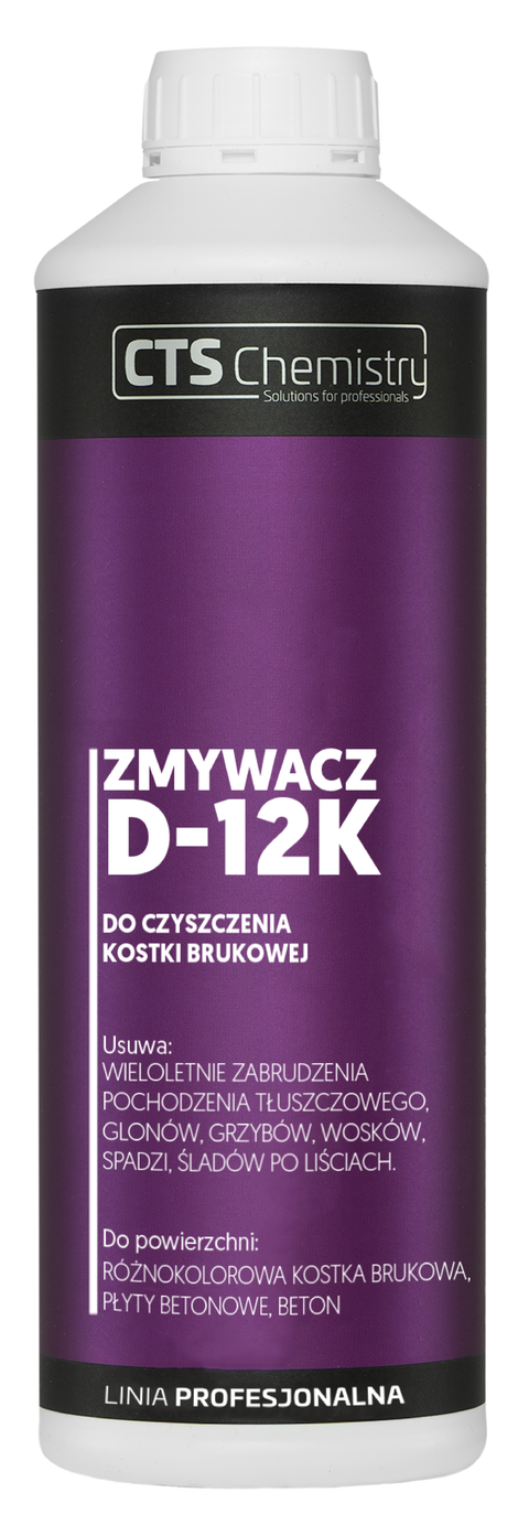 D-12K Zmywacz do czyszczenia kostki brukowej 1L, 5L